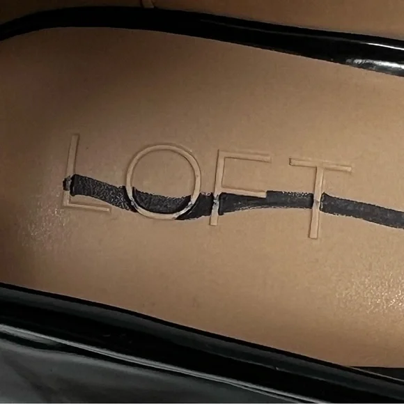 LOFT Shiny Black Loafers - Picture 8 of 9